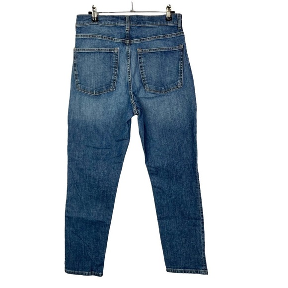 Everlane Medium Wash High Rise Straight Leg Jeans 30 - Picture 3 of 5